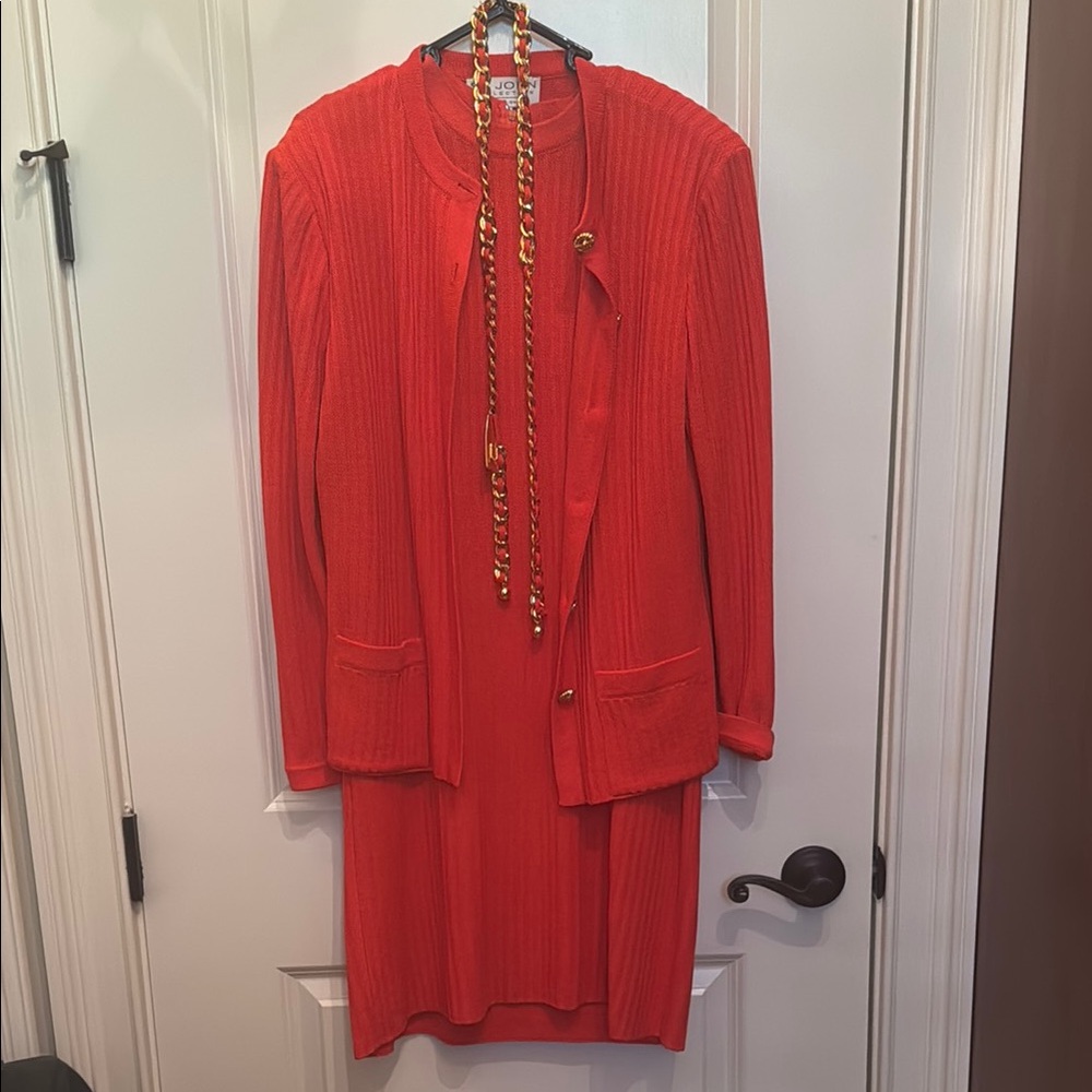 Vibrant orange St John Two-Piece Suit